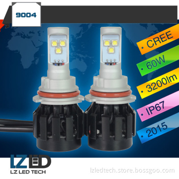 Super Bright 9004 9007 All in one car led headlights 60W 3200LM Auto Front Bulb Automobiles Headlamp 6000K Car Lighting system